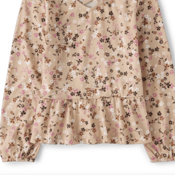 Girls floral print top - Picture 2 of 4